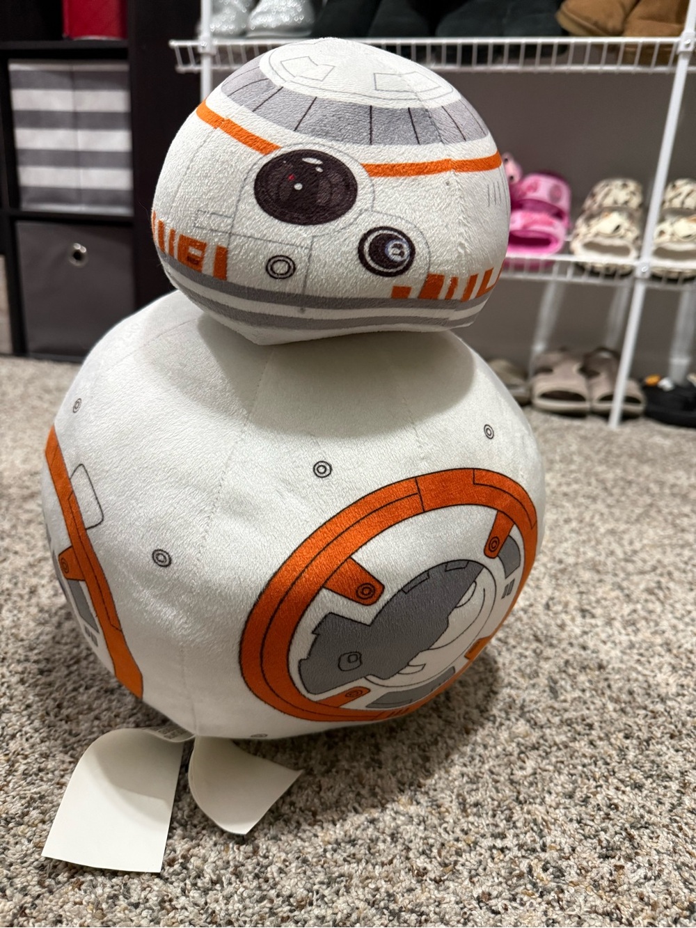 BB-8 Plush Droid Toy - White and Orange Star Wars Toy